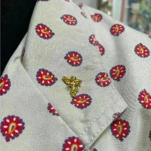 LIZWEAR LIGHTWEIGHT RED & BEIGE PRINT CASUAL BUSINESS BLAZER SIZE 14 ❣️⭐️ - Picture 11 of 12